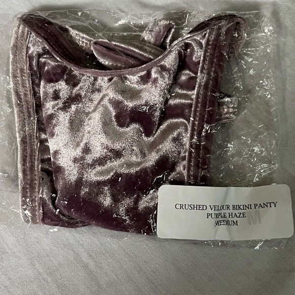 Moody Mermaid Crushed Velour Bralette AND Bikini Panty - Picture 6 of 7